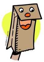 paper bag puppet