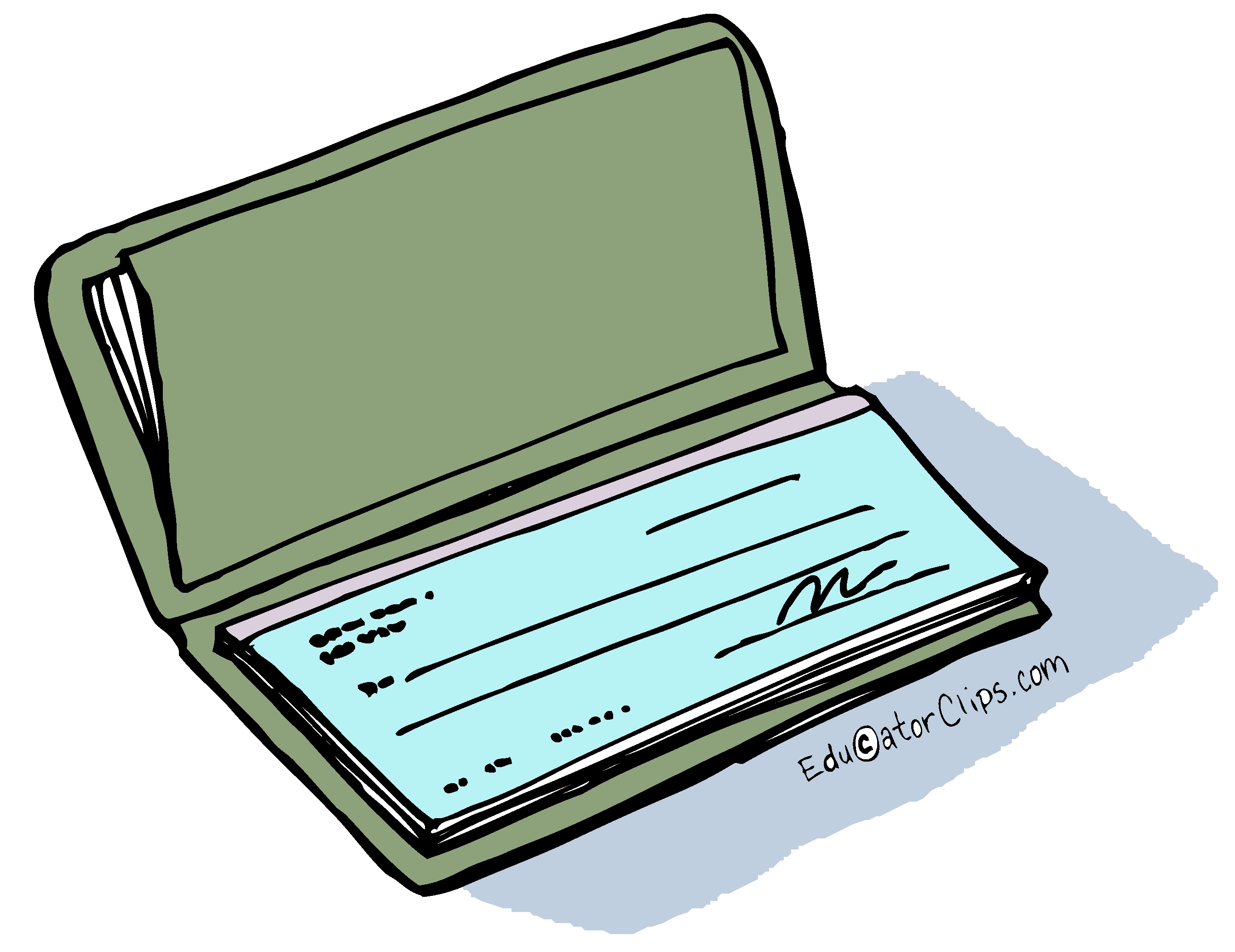 Checkbook Clip Art