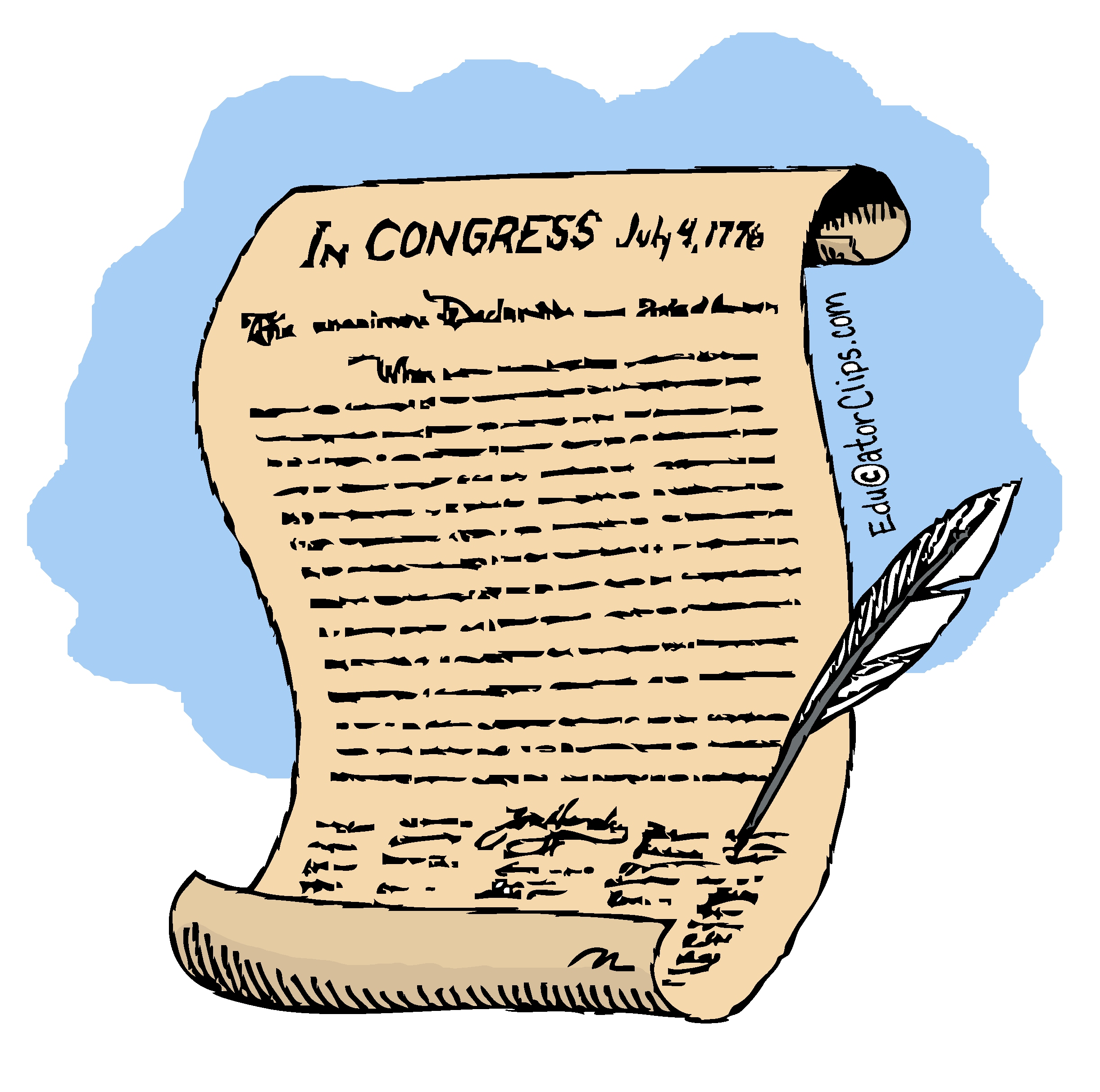 Declaration of Independence Clip Art