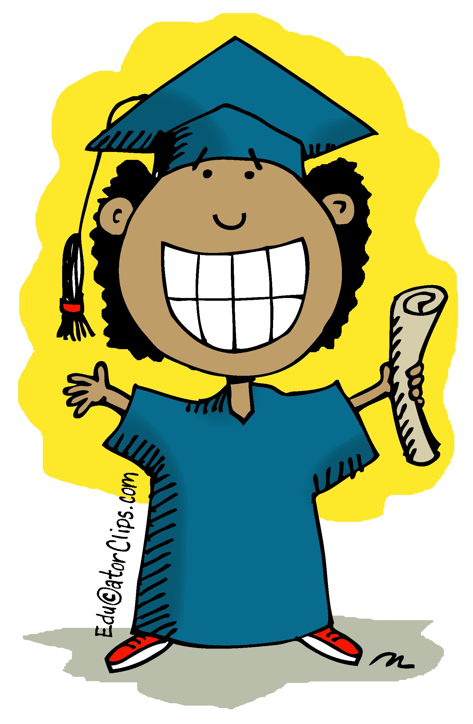 Happy Graduating Student Clip Art