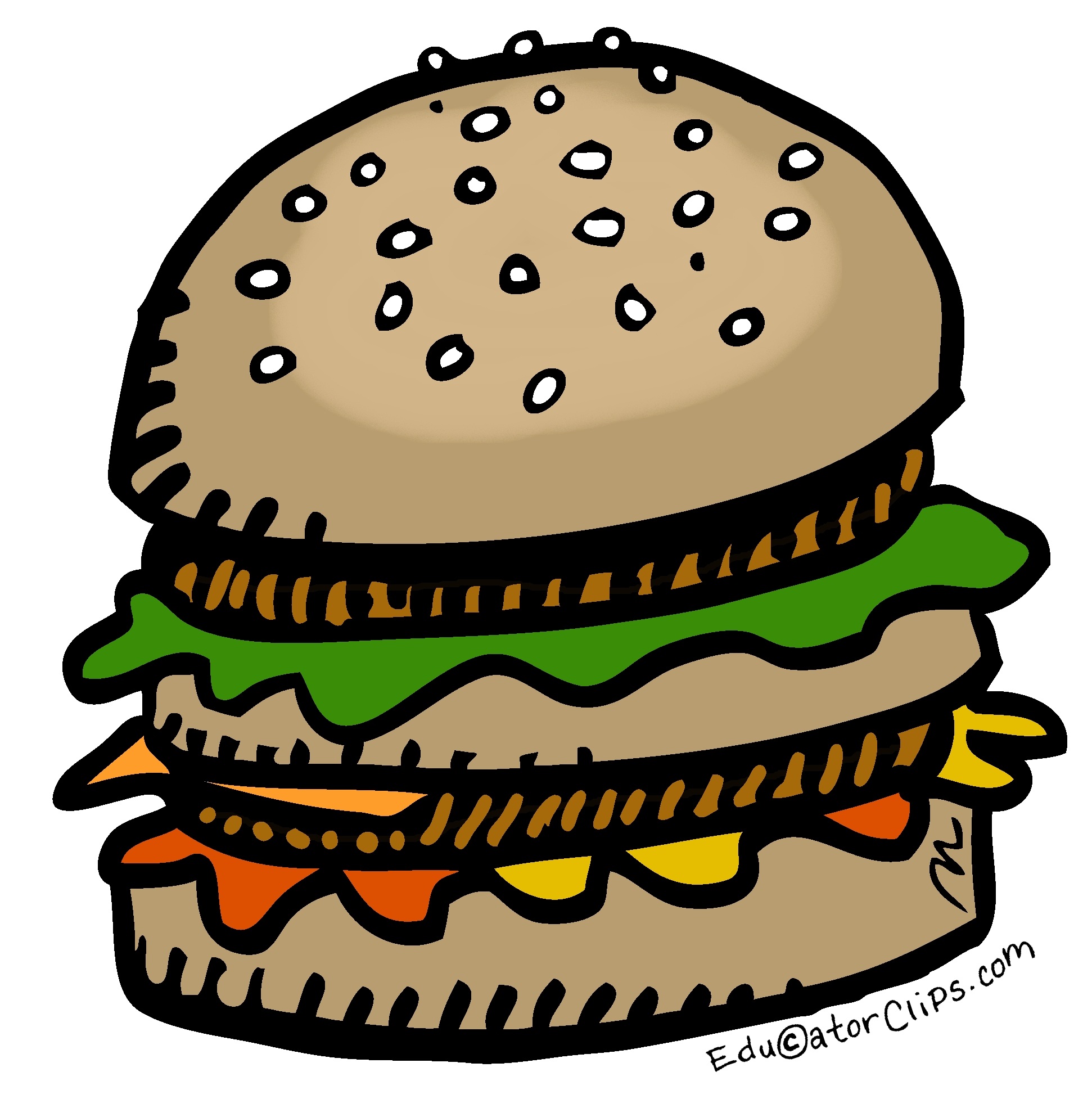 hamburger clip art