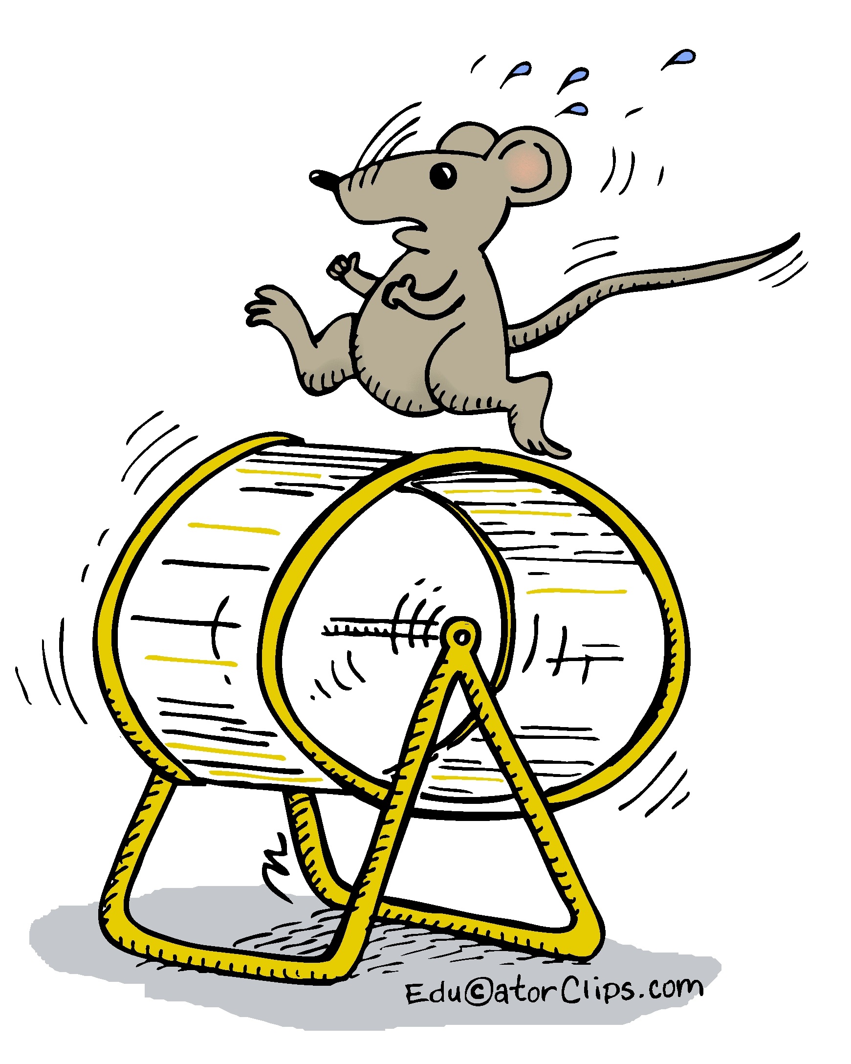 mouse stuck on wheel