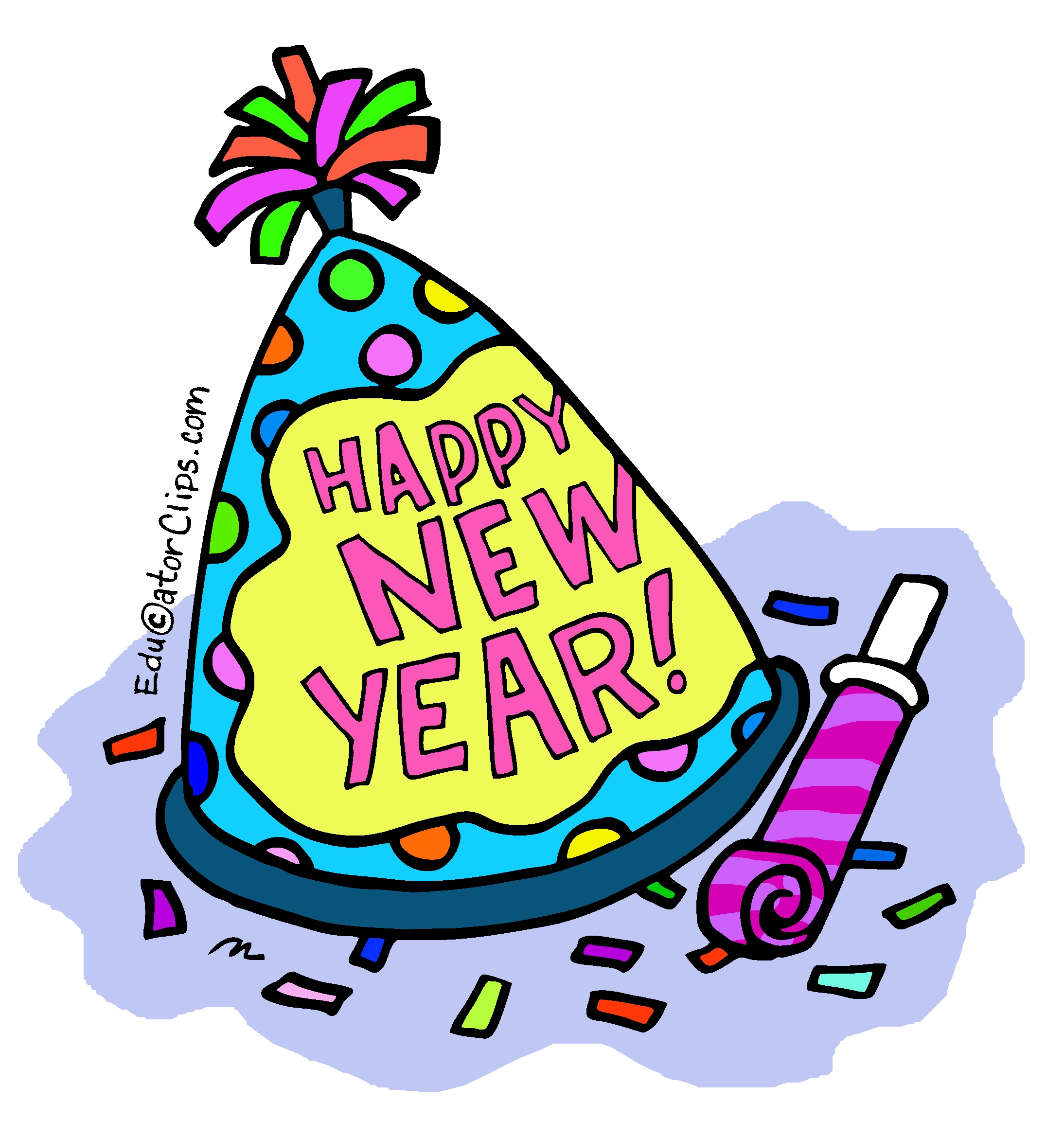 Happy New Year Hat Clip Art