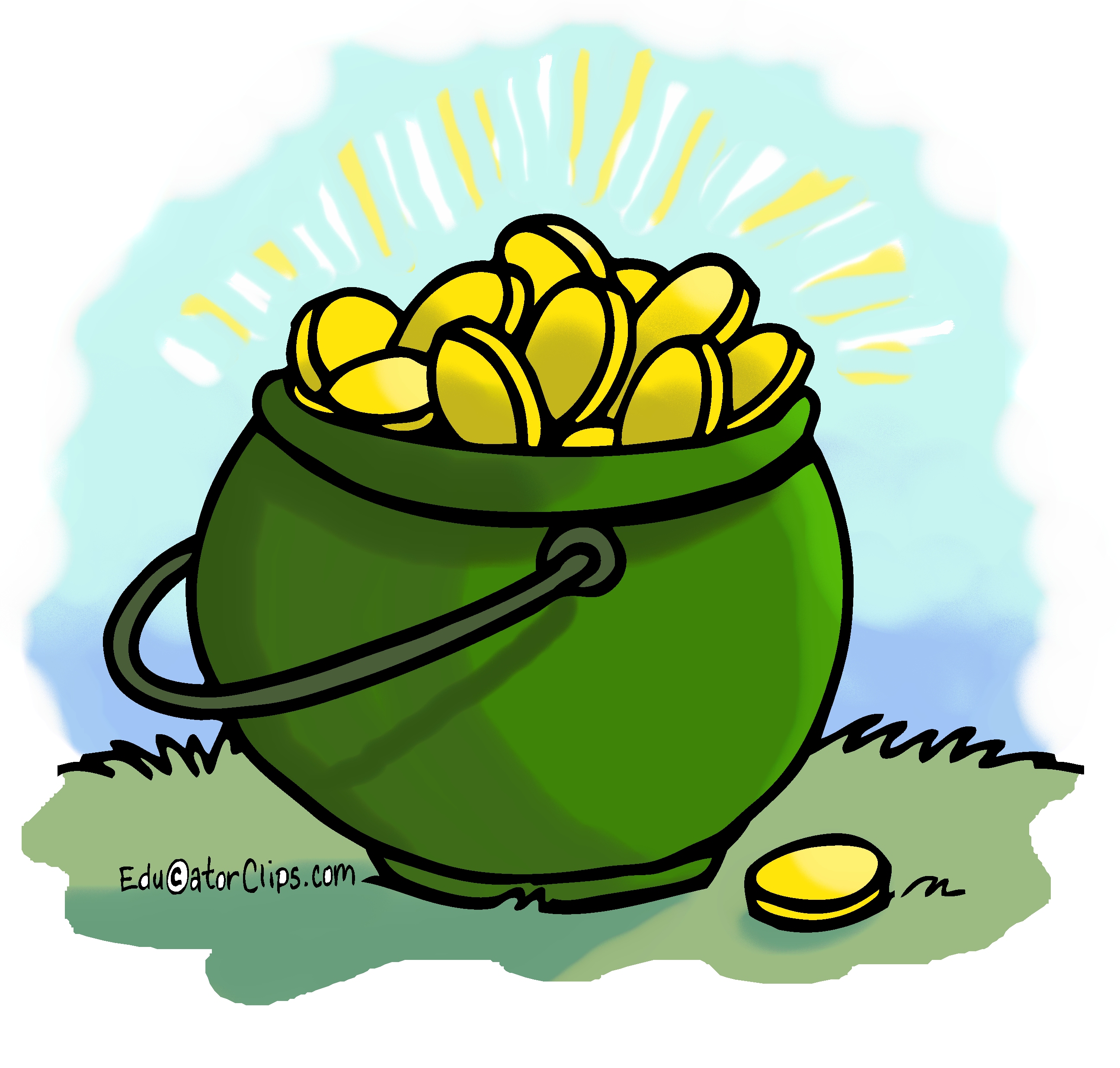 Pot of Gold Clip Art