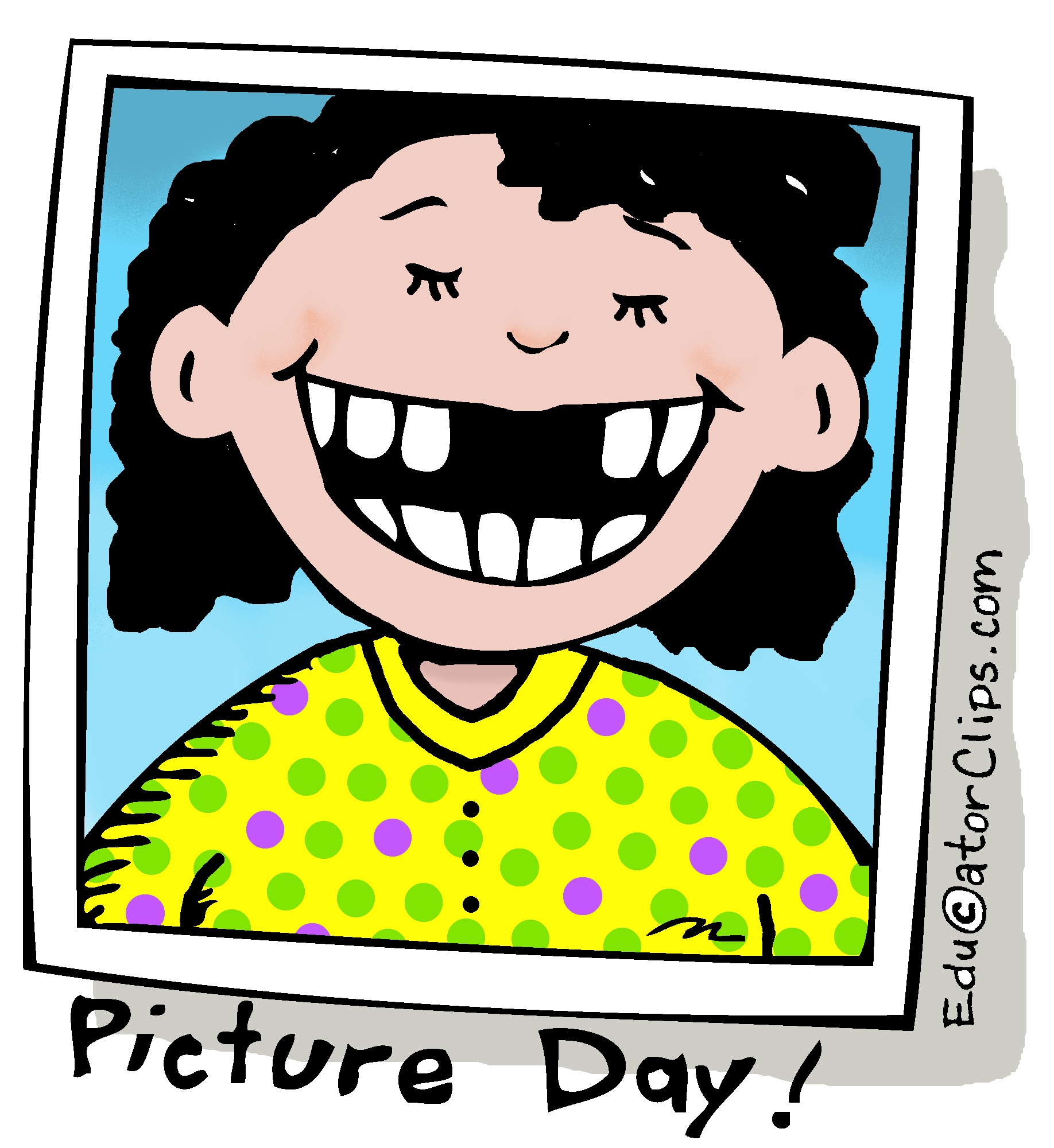 School Picture Girl Clip Art