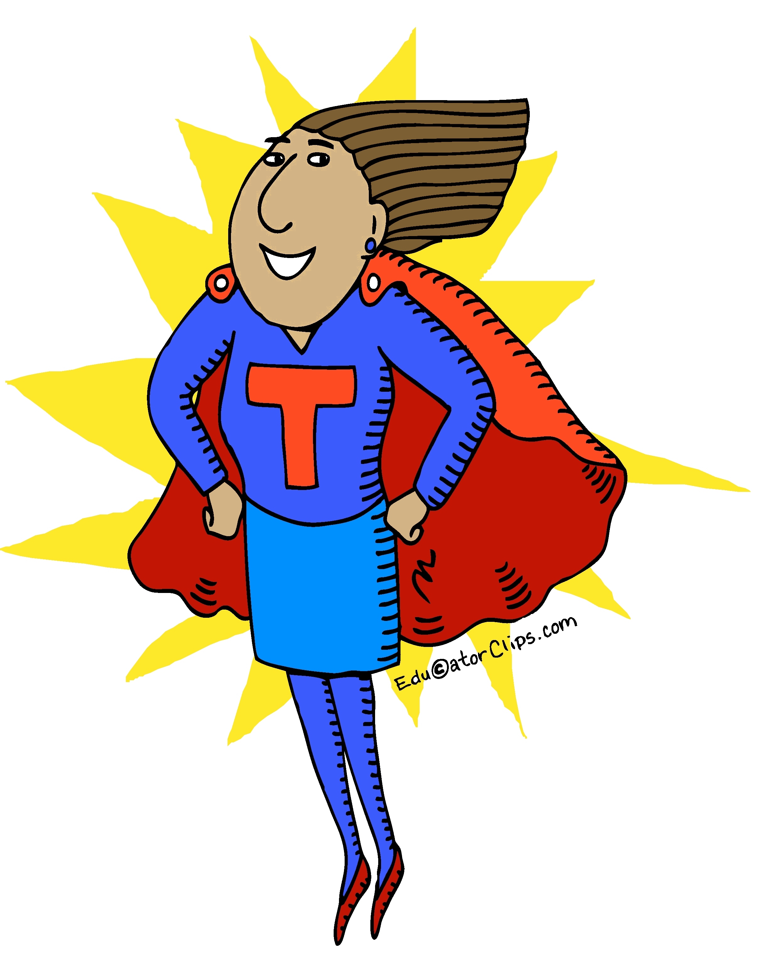 Super Teacher Clip Art 1 by Mark A Hicks