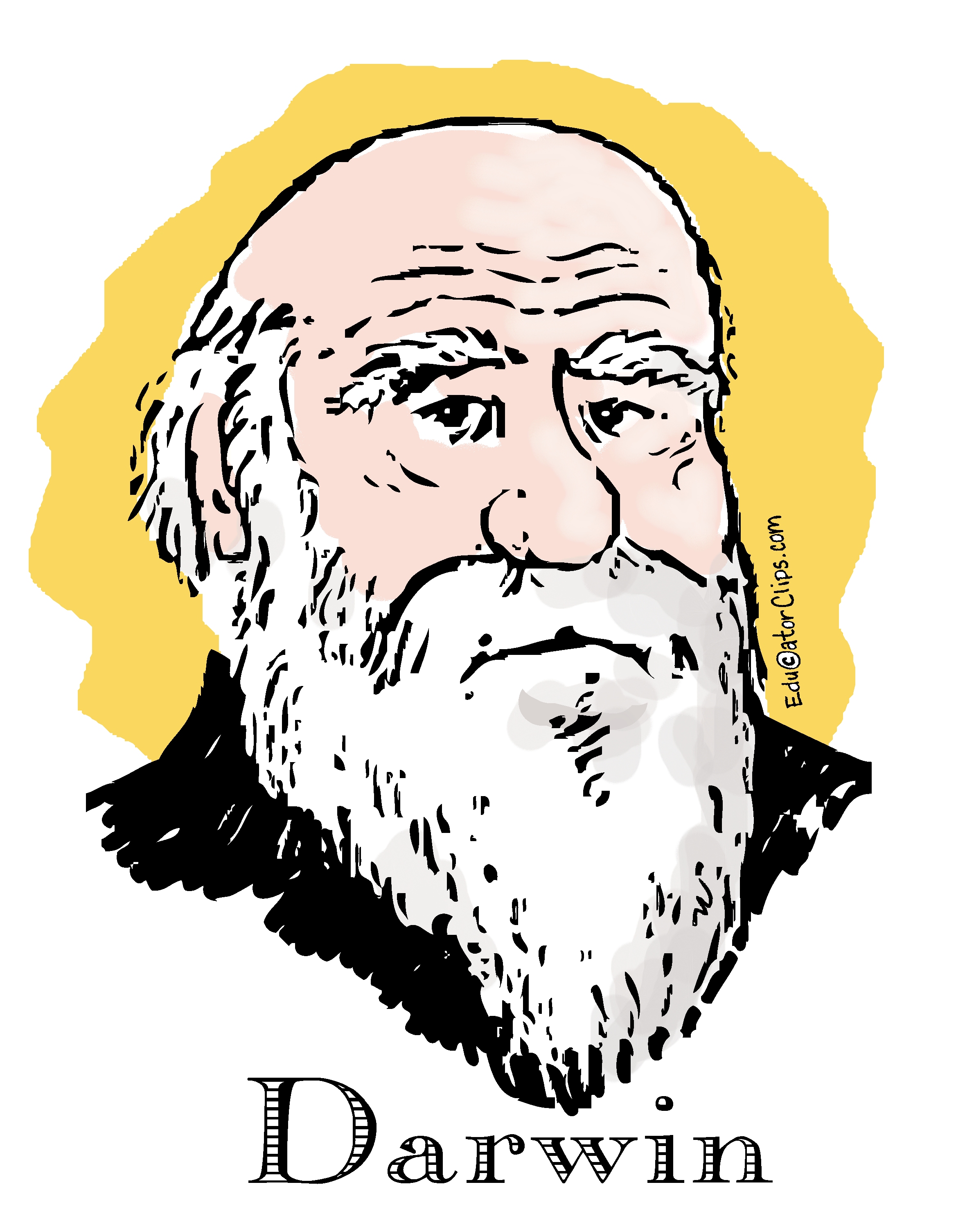 Charles Darwin Clip Art