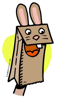 Paper Bag Bunny clip art link thumbnail